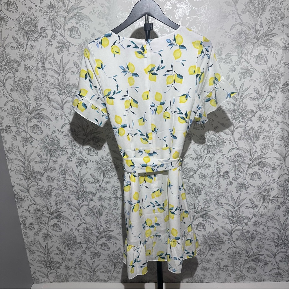 Banana Republic White Dress with Lemon Print #NWT Size 6